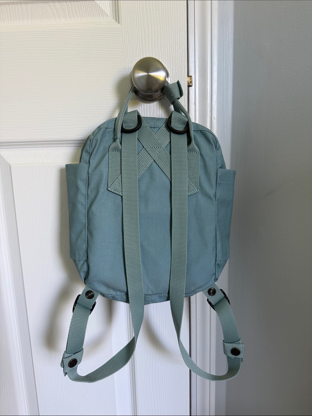 Dusty Teal Fjallraven Kånken Mini Backpack - Picture 2 of 3